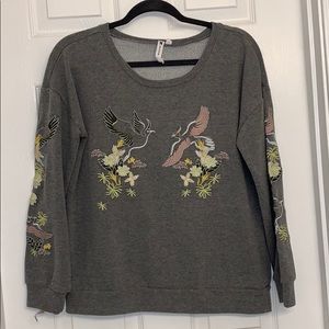 Cable & Gauge sweatshirt with embroidery.